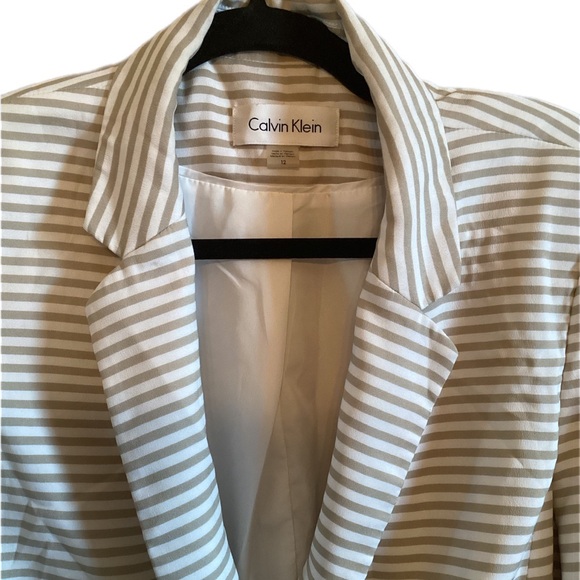 Calvin Klein Striped Blazer - Picture 2 of 3